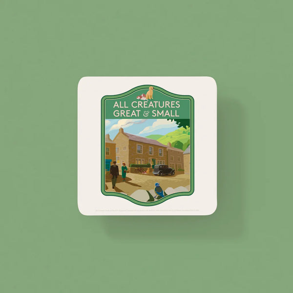 All Creatures Great and Small Skeldale House Darrowby Coaster